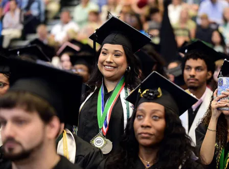 GGC grad Gaby Sifuentes at commencement