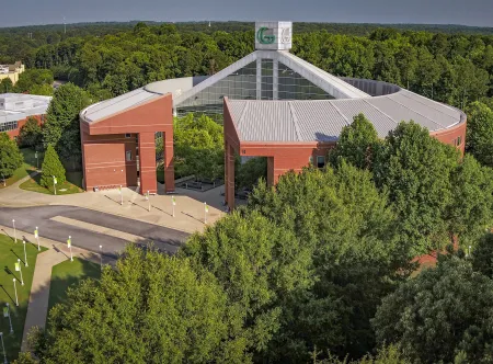 Aerial shot of Building B