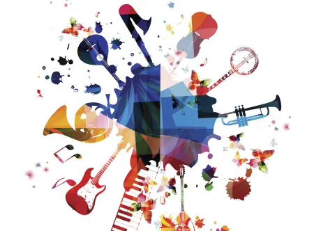 Image with musical instruments