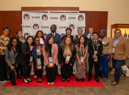 Group photo of GGC's Gwinnett Grizzly Bears Association of Nursing Students members