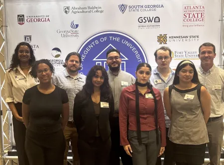 A group of students on the GGC Speech and Debate Team