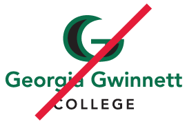 GGC logo misuse of reverse colors