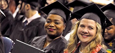 Graduates Carla Williams and Micaih Ruiz