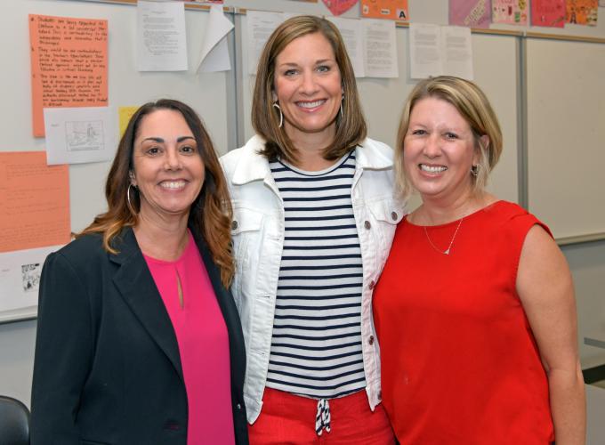 Drs. Rebecca Cooper, Amy Farah and Samantha Mrstik smile for the camera