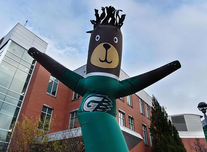 welcoming GGC mascot wind sock 