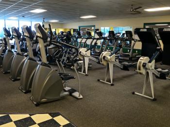 Cardio machines in GGC Wellness and Recreation Center