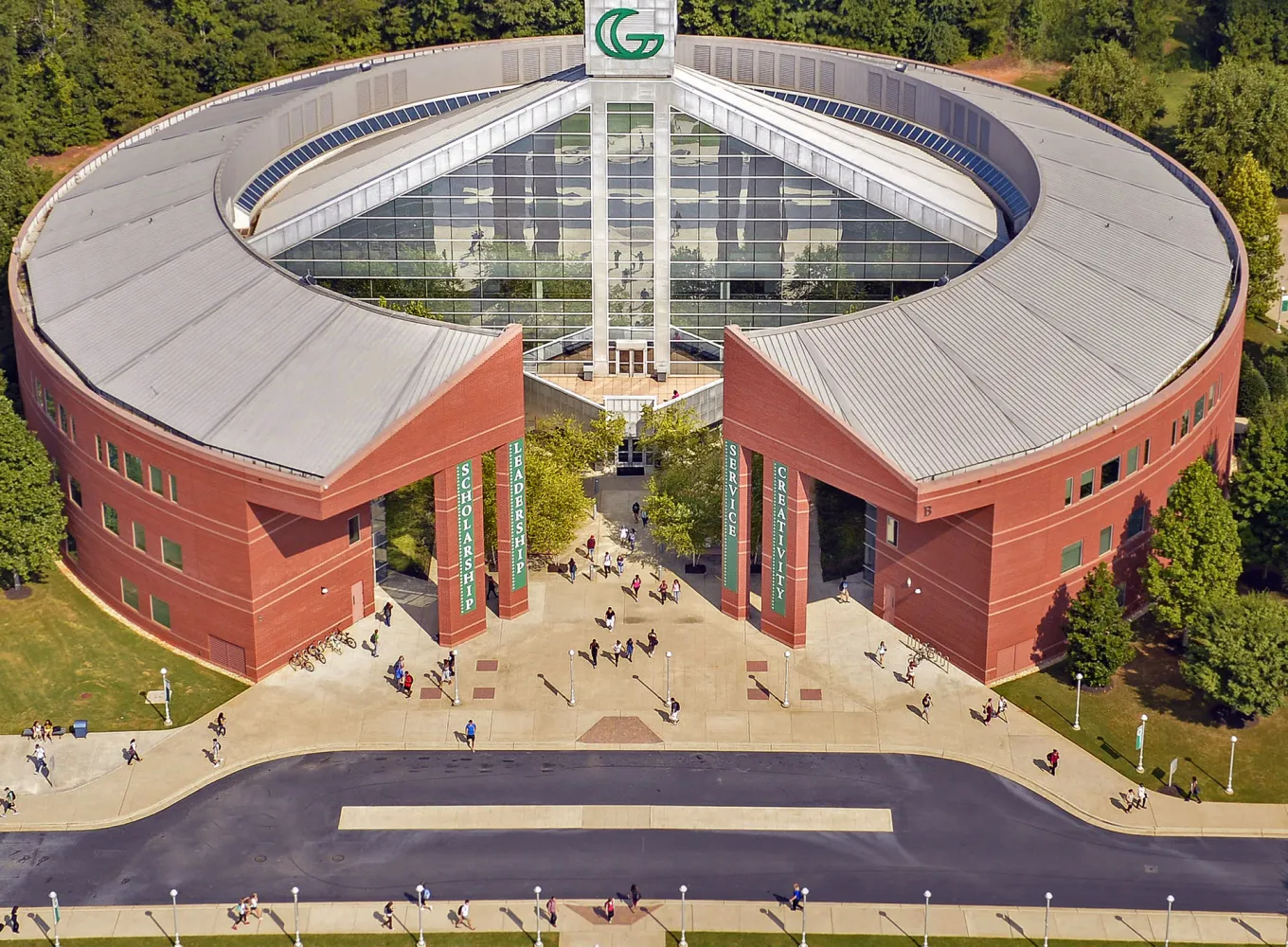 Aerial view of Building B