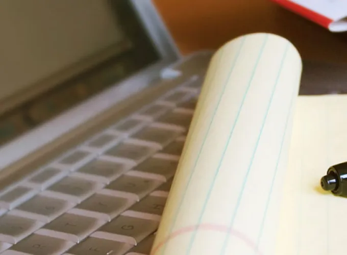 notepad and pen