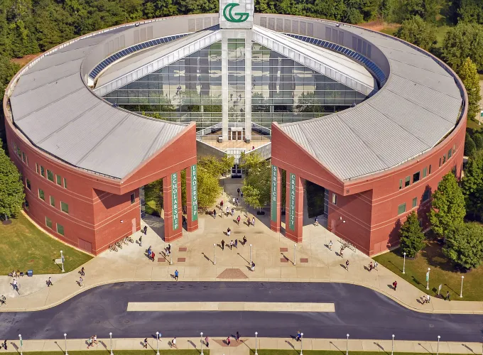 Aerial view of Building B