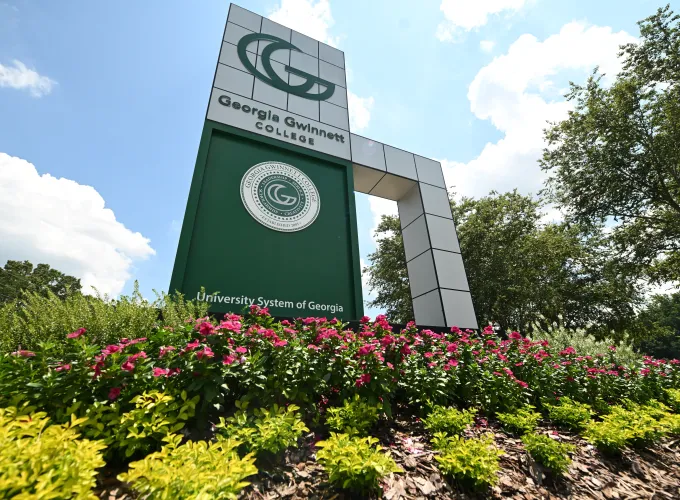GGC's campus is ready for the new fall semester, with freshly planted flowers and bushes, new mulch laid across key areas and a new GGC banner hung, adding to the welcoming environment at Georgia Gwinnett College.