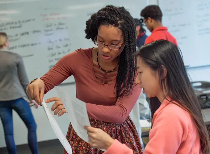 One-on-one tutoring in the classroom