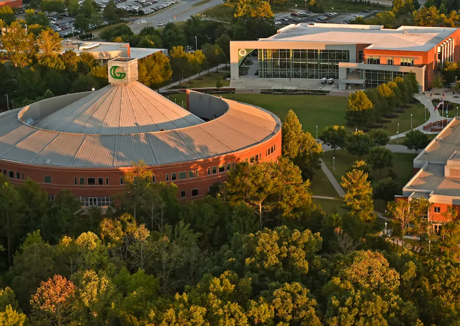 Aerial view of GGC campus