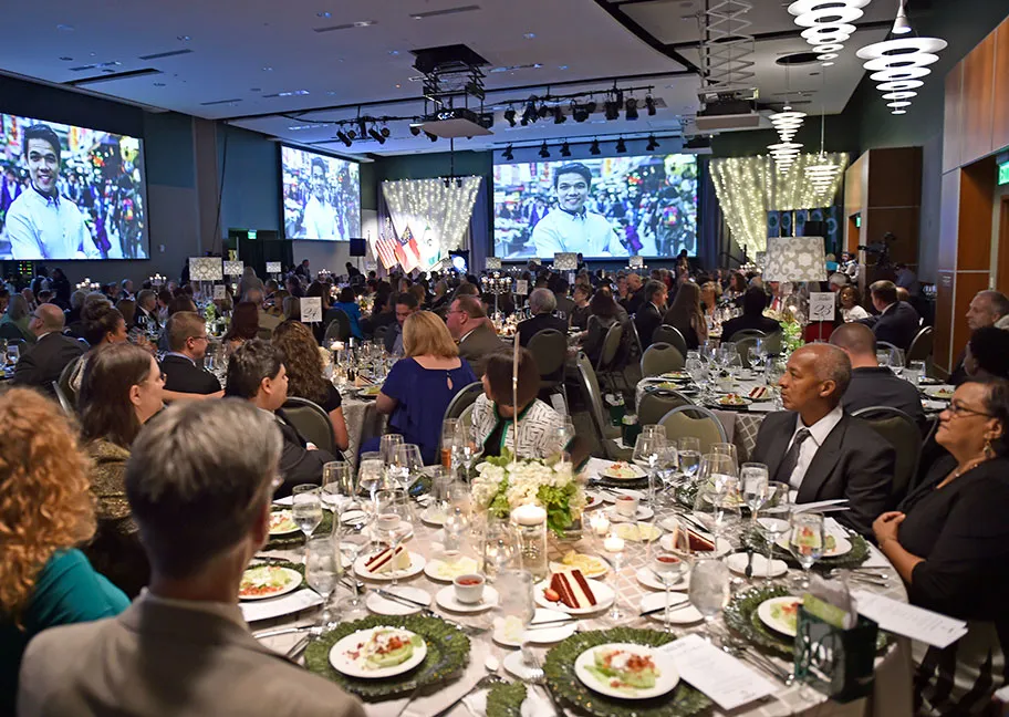 decorated LVIS during formal event