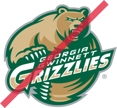 Retired GGC logo: athletics bear with swirled claw marks