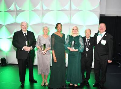 Dr. Joseph pictured with honorees from the 2025 GGC Four Pillars Scholarship Gala