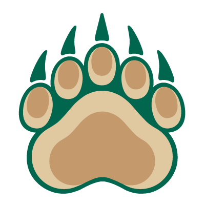 Multi-color graphic of a bear paw, known as General's Paw