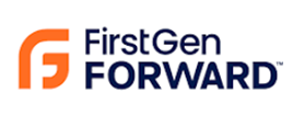 "FirstGen FORWARD" orange and navy blue logo
